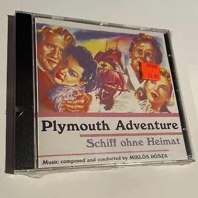 New Sealed MIKLOS ROZSA Plymouth Adventure Original Motion Picture Soundtrack CD • $30