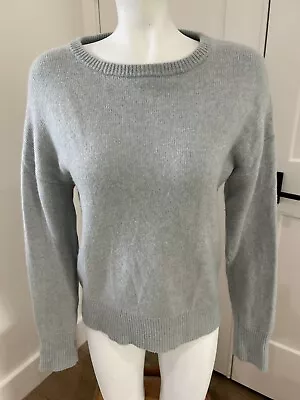 Magaschoni Womens Icy Blue 100% Cashmere Sweater Sz M • $25