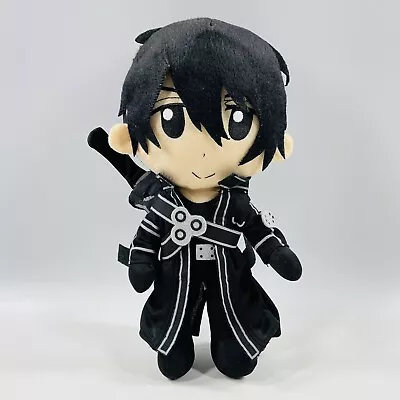 Swordsman Kirito SAO Plush Great Eastern Sword Art Online Anime Toy Doll Black • $22.50