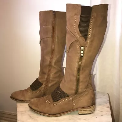 $75 • Buy Anthropologie Leather Boots Everybody By BZ Moda