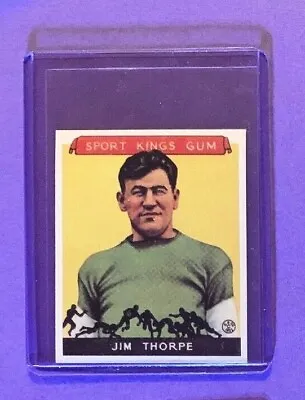 $3.95 • Buy JIM THORPE Football / Olympics 1934 Goudey Sports Kings Gum Card - REPRINT 