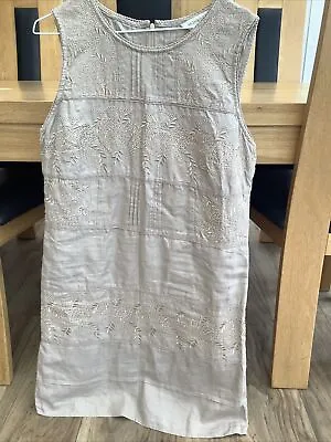 £12 • Buy MONSOON LINEN DRESS Size 16 (more Like 14)
