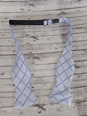 R Hanauer 100% Silk Bow Tie Blue Self Tie • $17.99