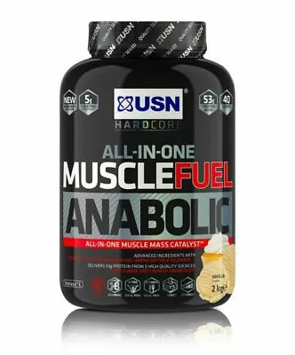 £45 • Buy USN Muscle Fuel Anabolic Vanilla Flavoured Powder - 2kg