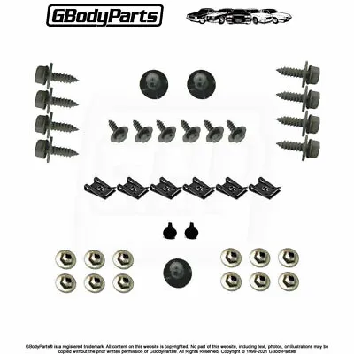 81-87 Regal Grand National FRONT & REAR Bumper Filler Screw HARDWARE INSTALL KIT • $29.97