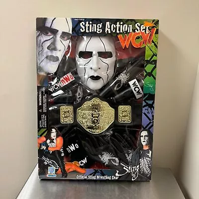 VTG WCW Sting Action Set - Costume Playset - 1998 Manley Toy Quest - Wrestling • $118.95