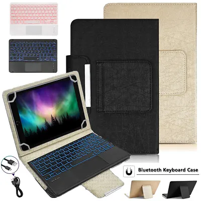 For TCL Tab 11 10L 10S 10 5G 9183W 10.1  Bluetooth Touchpad Keyboard Case Mouse • $17.95