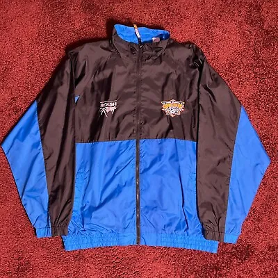 Roush Racing Nascar Track Jacket Adult Extra Large XL Blue Windbreaker Martin #6 • $30