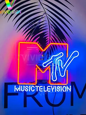 Music Television Acrylic 20 X16  Neon Light Sign Lamp Beer Bar Wall Decor Gift • $130.79