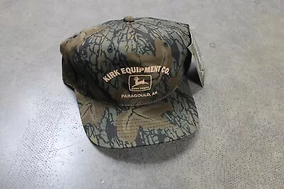 Vintage Dead-stock Camo John Deere Snapback Hat • $0.99