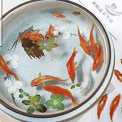 3D Gold Fish Resin Stickers For Resin CraftsScrapbookingBottlesPhone For • £2.84