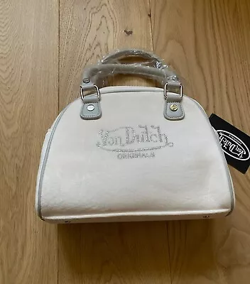 Medium Bag Von Dutch Originals White Velvet • $59