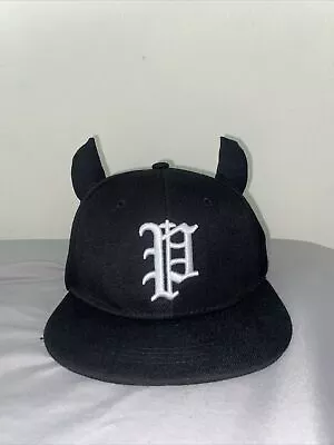 Horns Snapback Baseball Hat Demon • $25