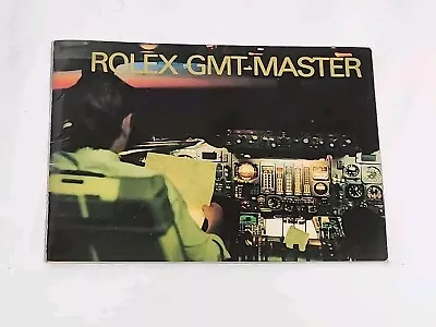 Vtg 1970s-80s Aviation Rolex GMT - Master Original Instruction Booklet English • $199