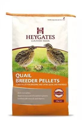 Heygates Country Feeds Quail Breeder/Layer Pellets 2mm Micro Pellet • £9.55