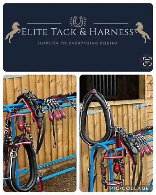 New Leather Horse Driving Harness Set With Collar Mini Mini Shetland • £650