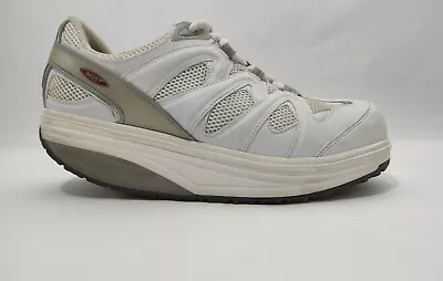 MBT Women's Shape Up Casual Toning Walking Sneakers Shoes White/Grey Size 10 • $50