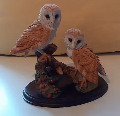 Country Artists Barn Owl Pair CA911  Production Year 1996. Excellent Condition • £15