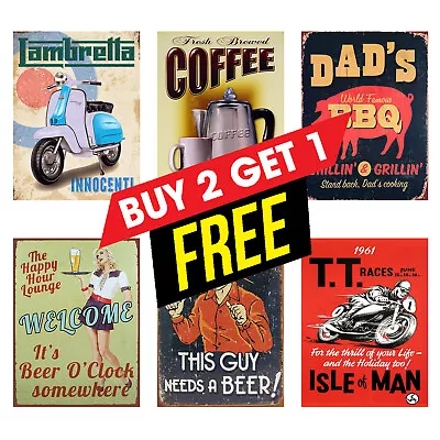 £3.85 • Buy Bar / Pub Garage Man Cave Metal Tin Sign Plaque Home Bar Shed Wall Art M2