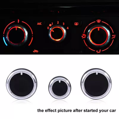 3x Car Auto Air Condition A/C Switch Buttons Control Knobs Cover For VW Golf MK4 • $12.96