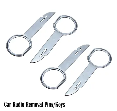 Car Radio Stereo Cd Release 4 Pcs Removal Tools Key For VW/Audi/Mercedes/Porsche • £3.89