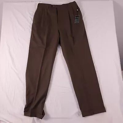 Lauren Ralph Lauren Mens 36x34 Dress Pants Light Brown Cuffed NWT NEW WOOL • $33.99