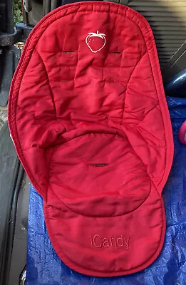 ⭐iCandy Strawberry Red Pushchair Padded Seat Liner⭐ • £4