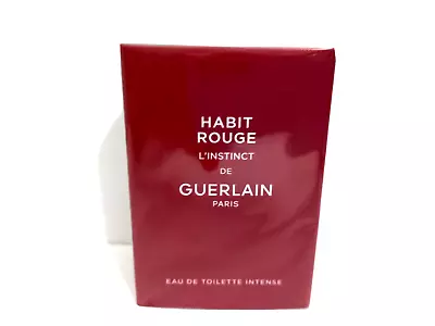 Habit Rouge L'instant De Guerlain Eau De Toilette Intense Spray For Men 1.6 Fl. • $69.90