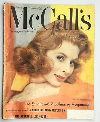 McCall's Magazine - Jan 1959 - Emotional - Pregnancy - Women - Home - Sewing • $8.95