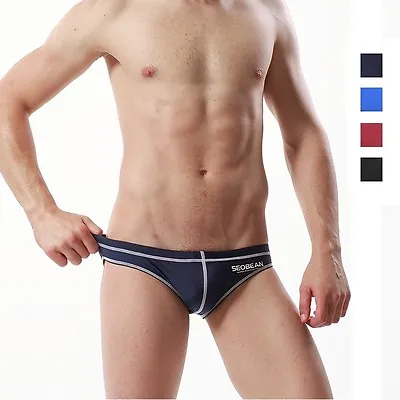 SEOBEAN NEW Mens Low Rise Sexy Swimming Pants Bikini Brief Swimwear • $7.99