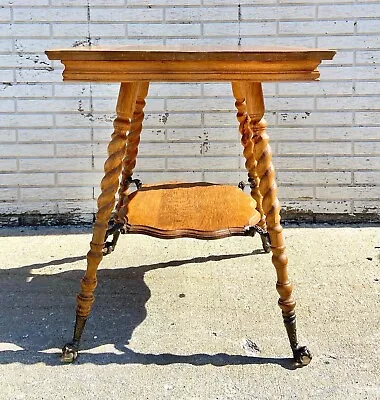 Antique Tiger Oak Parlor Table • $695