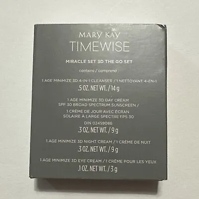 Mary Kay TimeWise On The Go 3D Miracle Set Combination To Oily 4 Piece Set • $22