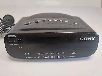 SONY DREAM MACHINE ICF-C212 AM FM Digital Dual Alarm Clock Radio. Colour Black. • $30