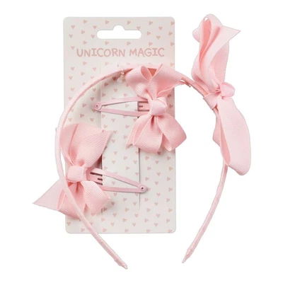 $5.50 • Buy NEW Unicorn Magic Headband & Bow Snap Clip 2 Pack By Spotlight
