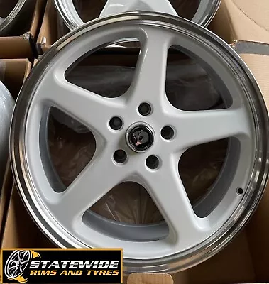 Set Of Holden Walky 20 Inch Staggered Wheels In A White Chrome Lip Finish • $1650