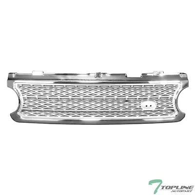 Topline For 2006-2009 Range Rover Honeycomb Mesh Front Grille - Chrome / Silver • $78