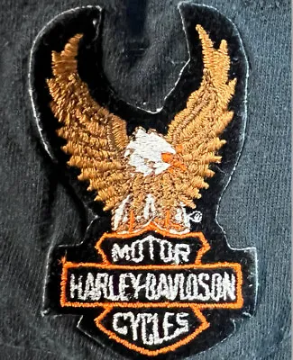 Vtg Harley Davidson Patch On Single Stitch T Shirt Black Short Sleeve Men Sz XL • $15.13