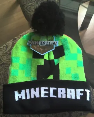 Minecraft Youth TNT Pom Beanie - Winter Hat Toque NEW With Tag FREE US SHIPPING • $16