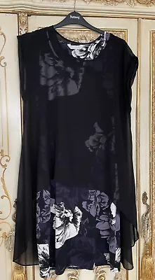 £7.99 • Buy John Rocha Dress With Sheer Overlay Wedding / Evening / Holiday 14