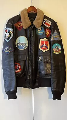 COCKPITUSA Movie Hero  ™ Top Gun II Navy G-1 Jacket  Brown Z212136 • $500