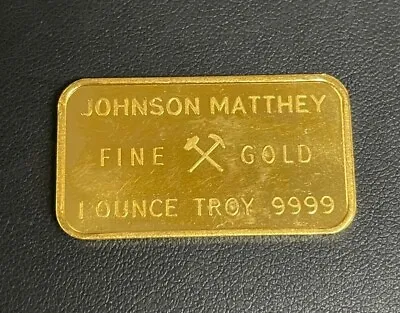 Vintage Johnson Matthey London .9999 1ozt. Gold Bar Super Rare Gold Bar • $3200