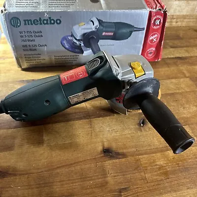Metabo WE 9-125 Quick 5  Inch Corded Angle Grinder 10000 RPM 7.5 AMP - Germany • $155