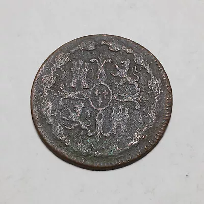 1820 Spain 8 Maravedis - Copper Coin - Fernando VII • $5.95