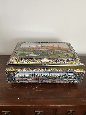 Large German Cookie Tin E. Otto Schmidt 175 Years Of German Trains 2010/ 16.5x12 • $30