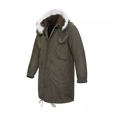 Fishtail Parka US M65 Vintage Army Style Jacket Padded Hooded Field Coat Green • $222.57