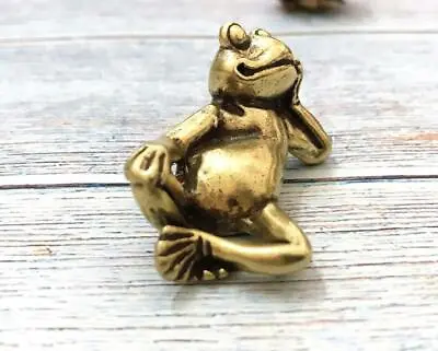 £4.69 • Buy Rare Chinese Old Netsuke Bronze Hand Casting Frog Statue Collectable Figure Gift