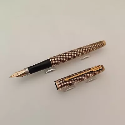 Vintage Parker 75 Cisele Vermeil Fountain Pen Made In USA • $244.08