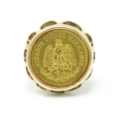 NYJEWEL 14k Mexican Gold Coin Ring • $799