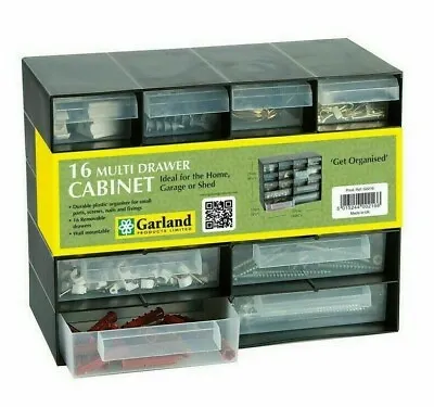 Multi Storage Drawer Cabinet Unit Home Garage Nail Screw Craft Bits Organiser • £14.90