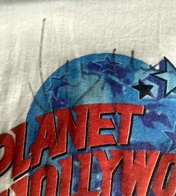 Ultra RARE Van Damme JCVD Signed BIRTHDAY  Planet Hollywood T Shirt 1998 VINTAGE • £516.46